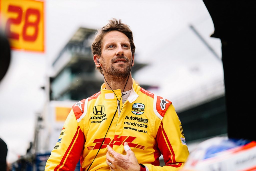 Romain Grosjean during the Indy 500 rookie day.
